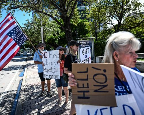 Miami residents sue over land for Trump presidential library