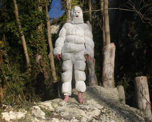 ‘The smell wasn’t healthy’: the artist who wore 24 nappies to highlight sewage pollution – and fell ill