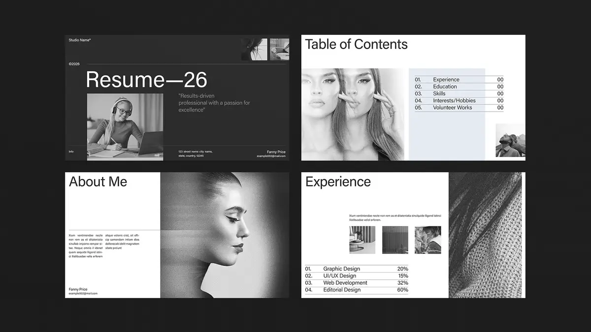 This Interactive Resume Presentation Template Is The New Standard for Creative Job Applications
