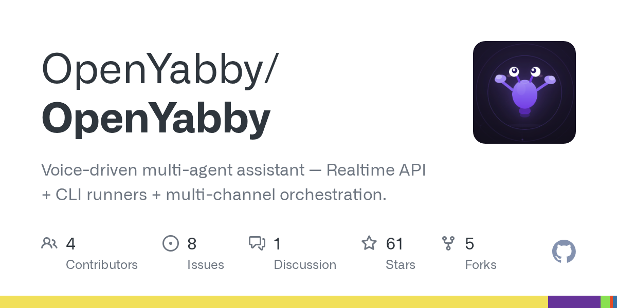 Show HN: OpenYabby, voice-controlled multi-agent orchestrator for Claude Code