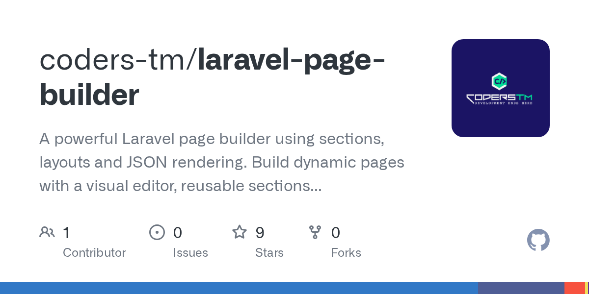 Laravel Page Builder - Drag & Drop Visual Editor