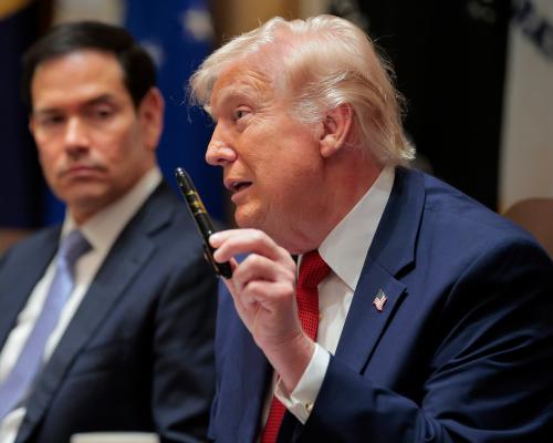 UK politics: Trump says UK’s aircraft carriers are just ‘toys’ – as it happened