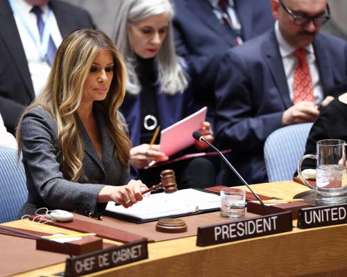 Melania Trump urges protecting children’s education at UN after Iran school strike