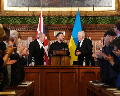 Zelenskyy says Europe is a ‘global force’ that can stand against any other power in address to MPs – as it happened
