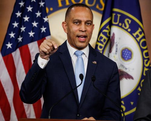 House Republicans are ‘the only thing standing’ in the way of ending DHS shutdown, Hakeem Jeffries says – as it happened