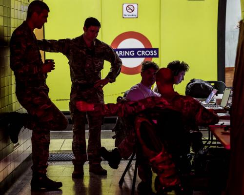 Mind the drone gap: war games begin inside secret Nato bunker in London tube station