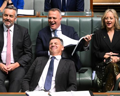 Australia politics live: Coalition has gone ‘beyond dogwhistling’ to ‘demonising’, Labor MP says ahead of Taylor’s budget reply speech