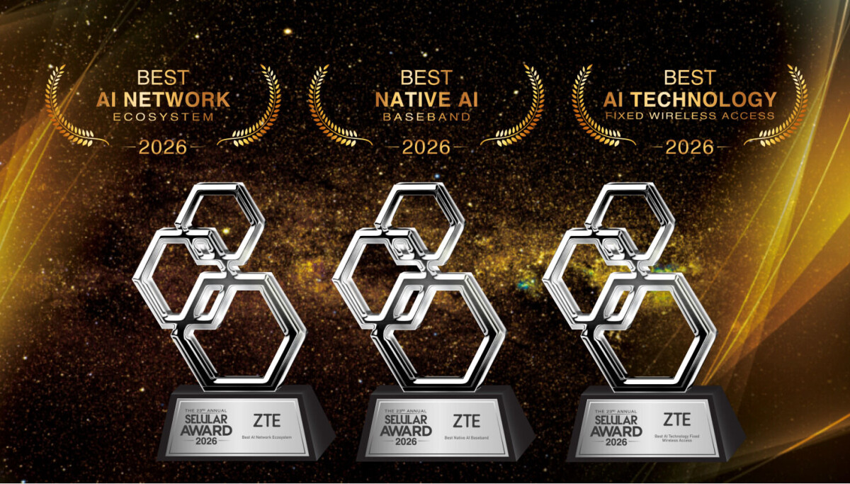 ZTE wins three Selular Award 2026 honors for AI-powered network innovation
