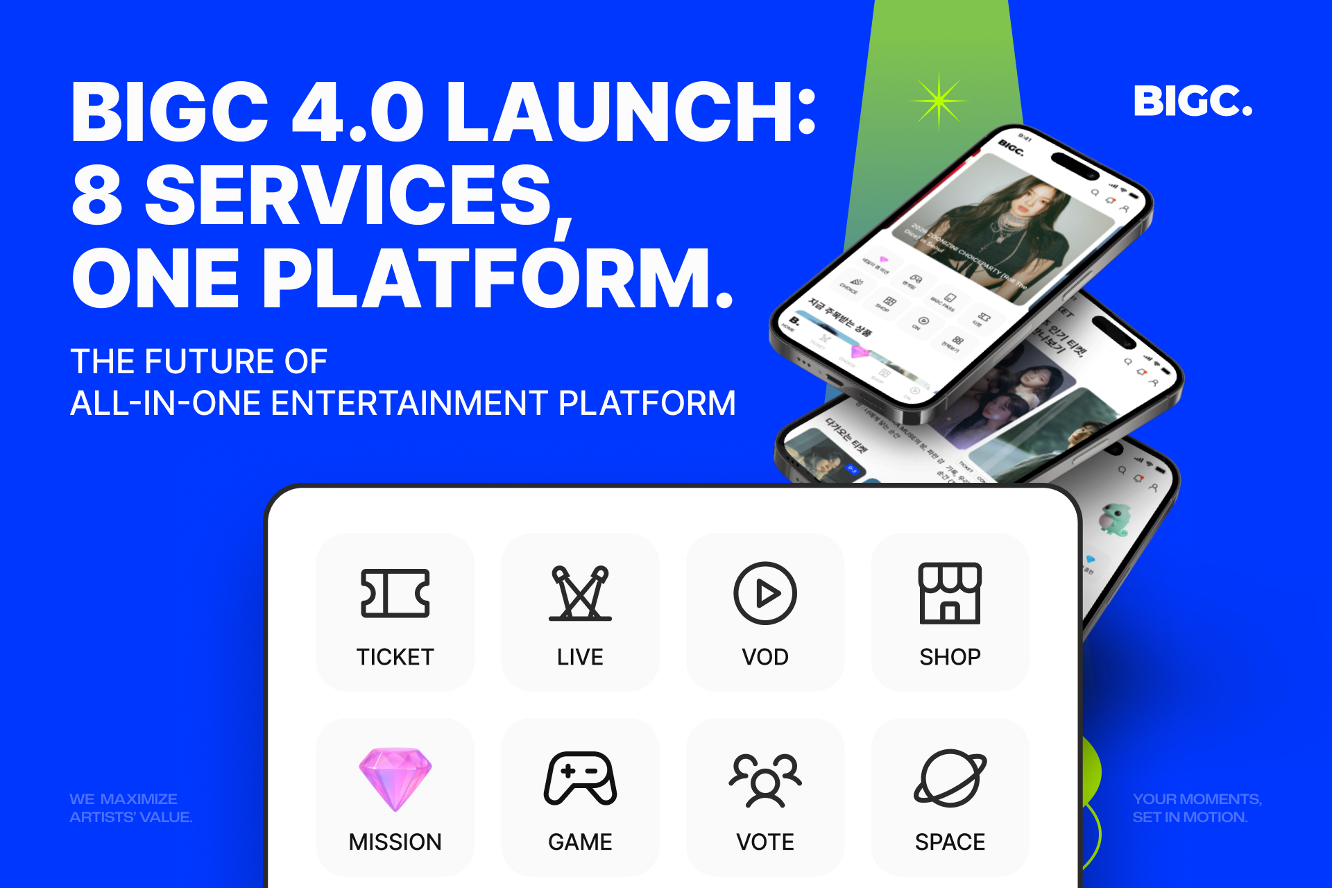 BIGC Unveils BIGC 4.0: The Ultimate All-in-One Enter-Tech Platform for Global K-Pop and K-Culture Fans