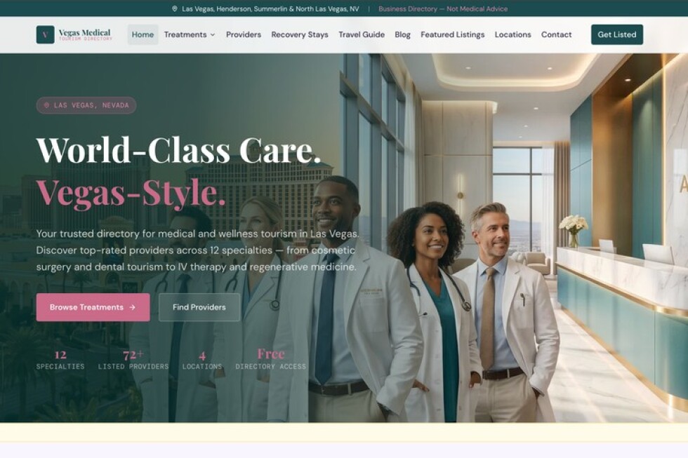 LasVegasSEO.ai, a Las Vegas SEO Company, Launches VegasMedicalTourism.com to Promote Medical, Wellness, Beauty, and Recovery Services in Las Vegas