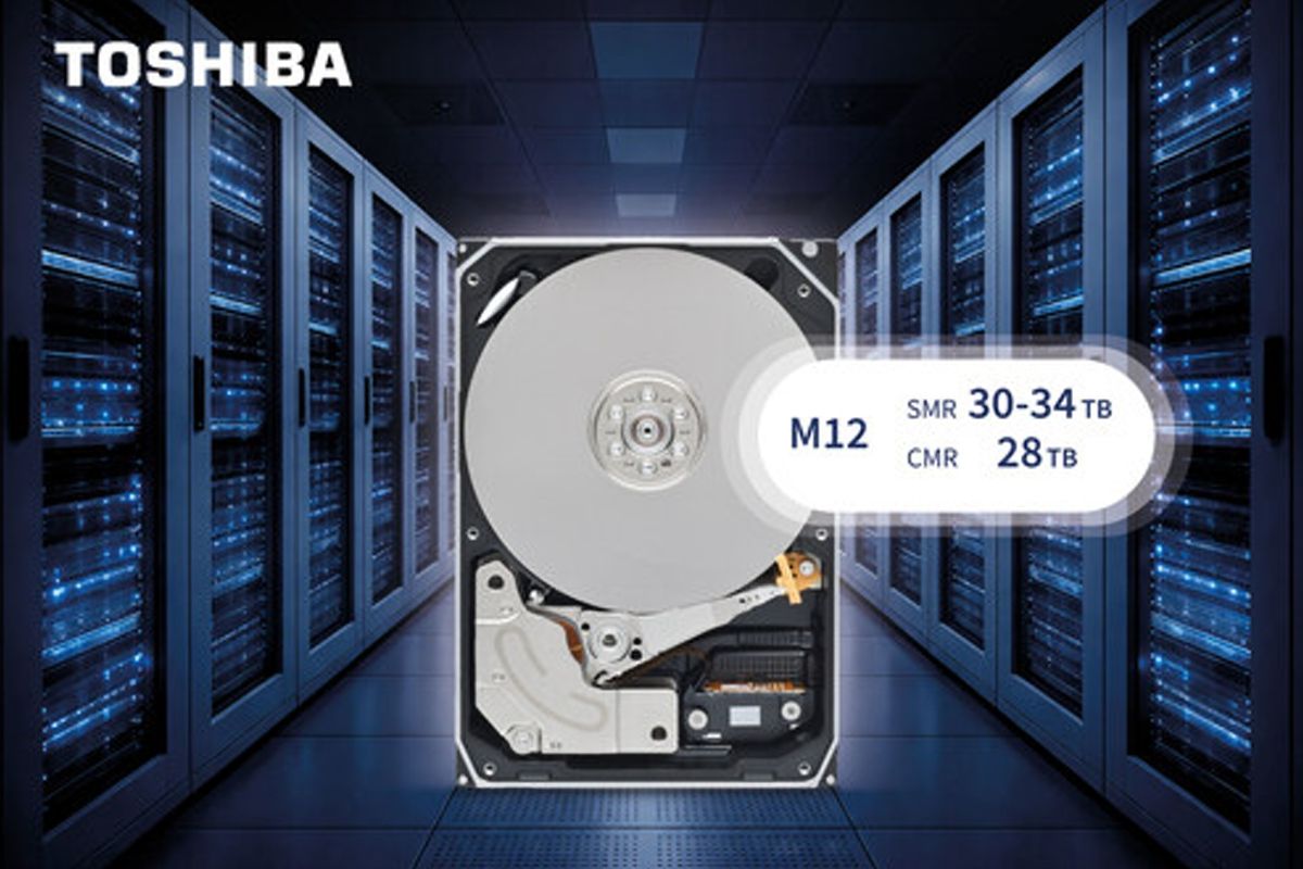 Toshiba Begins Sampling of 30-34TB SMR Nearline Hard Disk Drives
