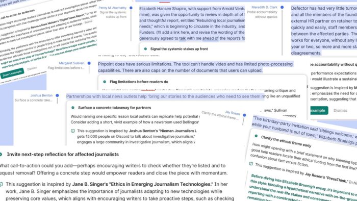 A lot of journalism folks are offering editing advice as Grammarly’s AI “experts”