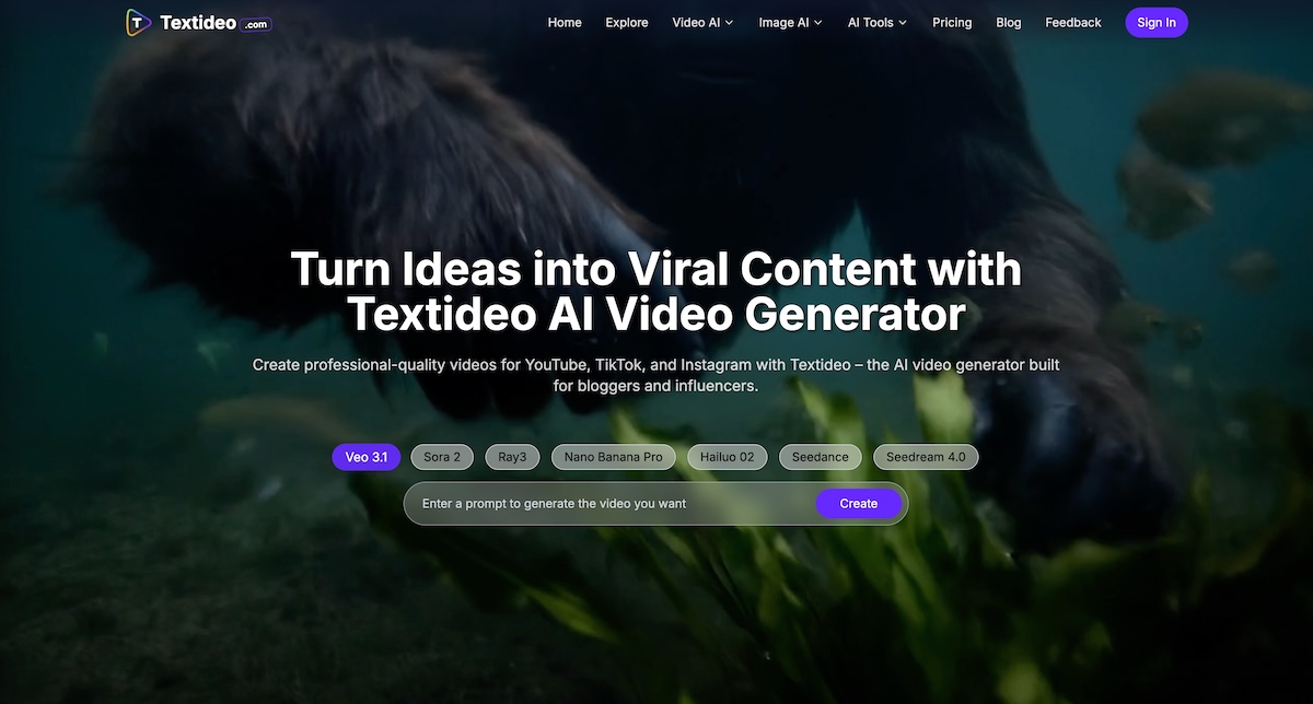 Show HN: Textideo – Generate video, audio, and 3D assets in one timeline