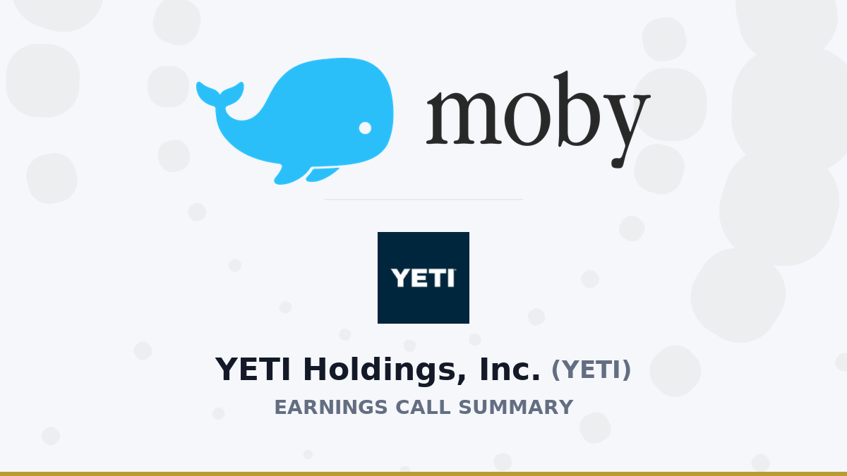 YETI Holdings, Inc. Q4 2025 Earnings Call Summary