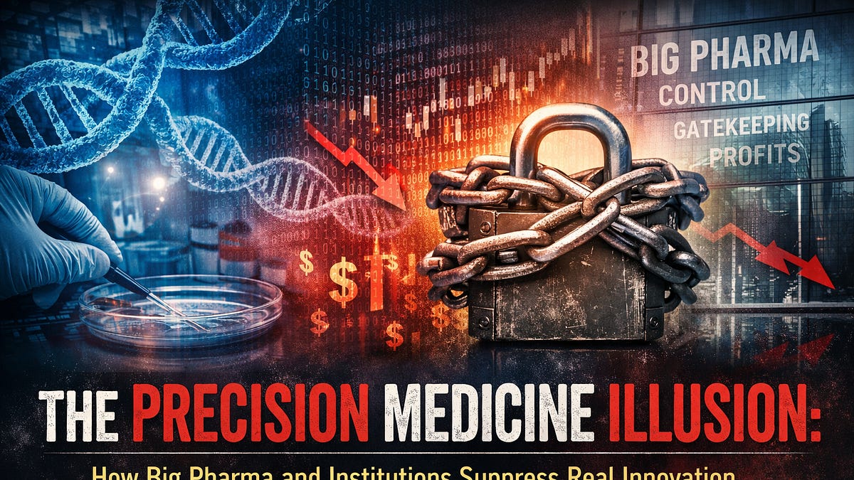 The 40-Year Cover-Up: How Big Pharma and Institutions Have Locked Down Cures While Marketing ‘Precision Medicine’