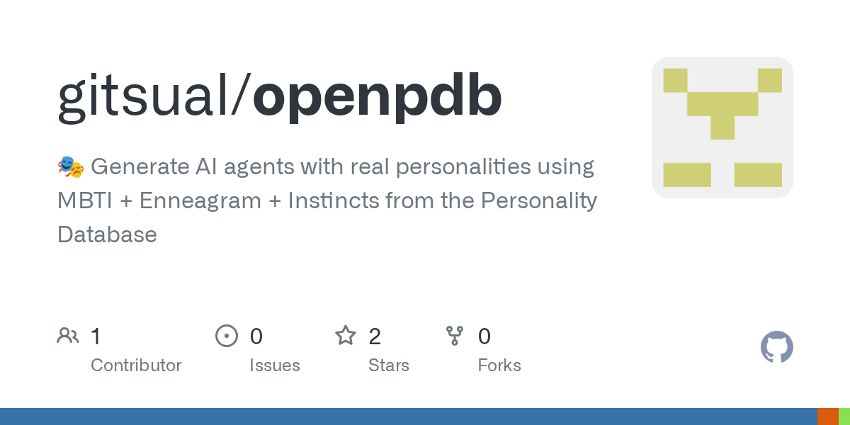 Show HN: OpenPDB – Generate AI agents with real personalities