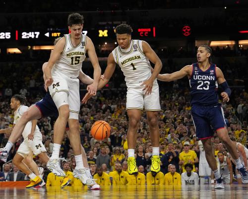 Michigan defeats UConn to win NCAA men’s basketball championship – as it happened