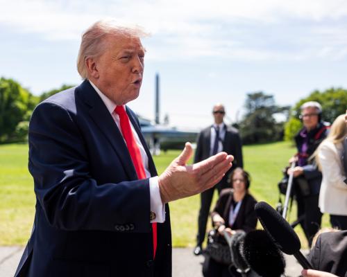EU trade official calls Trump tariff threat ‘unacceptable’ after president says trucks and cars will face 25% levy – US politics live