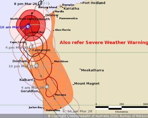 Tropical Cyclone Narelle brings raised roofs, heavy rain and destructive winds as it batters WA coast