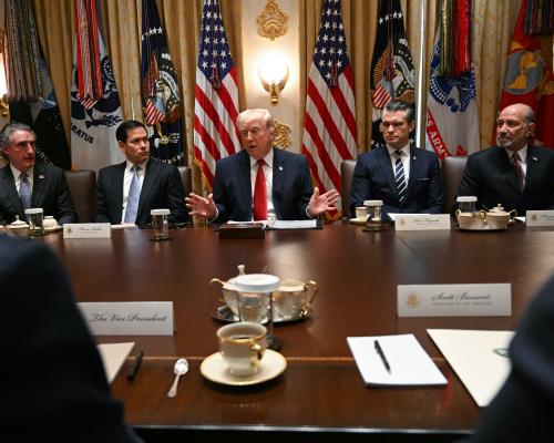 Flatterers out in force to fill Trump’s head with Venezuelan statue dreams