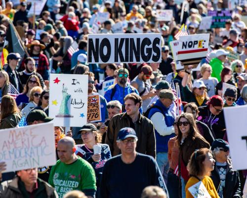 Third No Kings protests to see millions across US push back on Trump administration