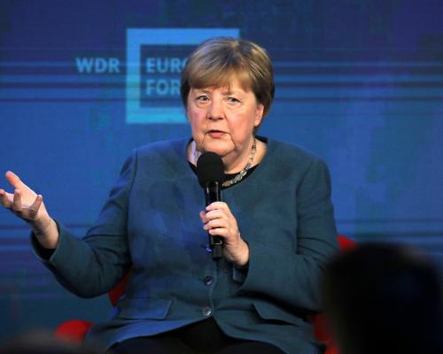 Angela Merkel says Europe ‘not making sufficient use of diplomatic potential’ to engage with Russia – as it happened