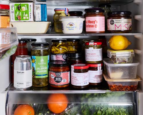 Sauces, spreads, sprinkles – and cocktail in a can: whose fridge is this?