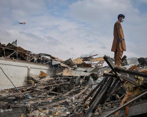 ‘Everything was burning, people were burning’: witnesses describe strike on Kabul drug rehab centre