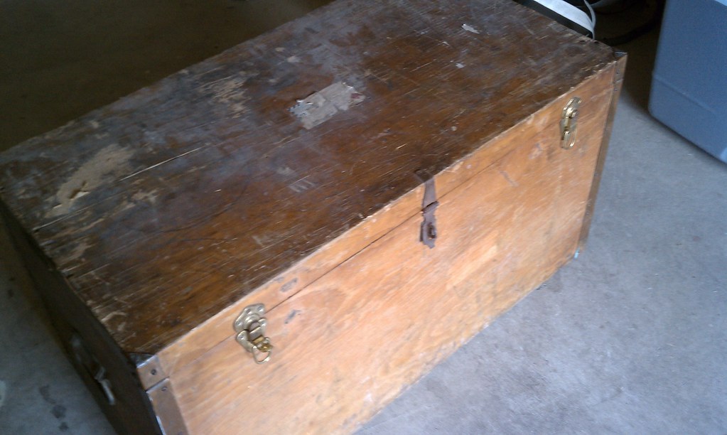 Antique Wooden Storage Chest - Vintage Treasure Box Trunk For Home Decor, Keepsakes, Props - umlconnector.com