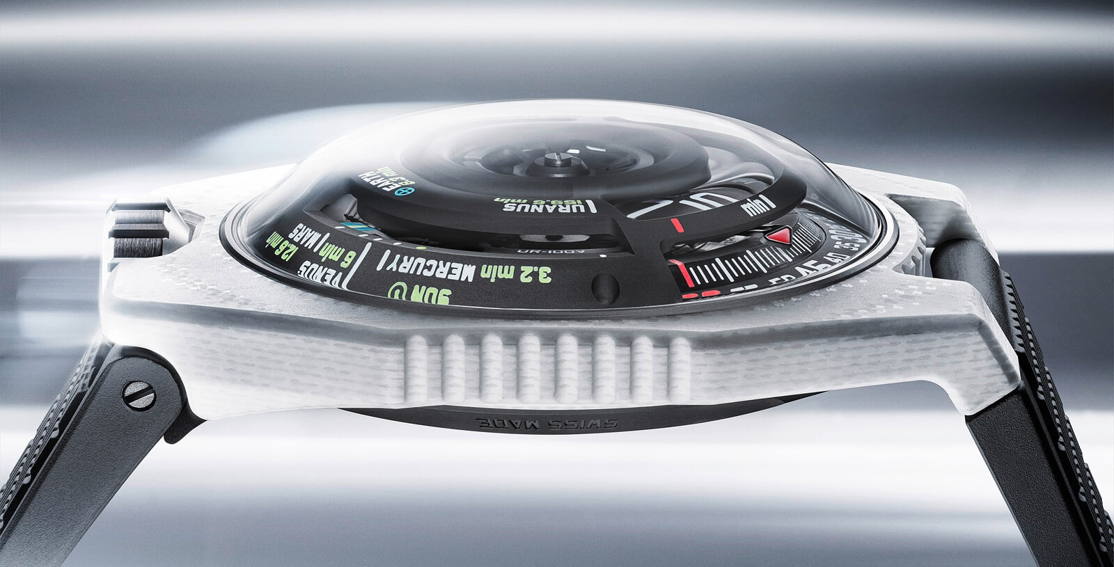 URWERK UR 100V LS Ceramic: When Time Becomes Distance & Light Finds Form