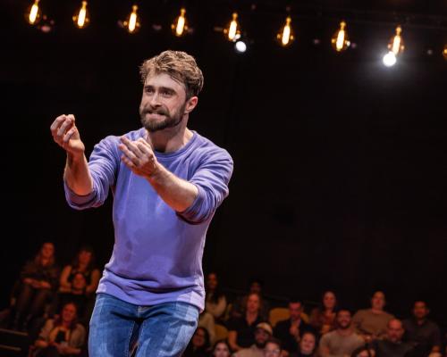 Every Brilliant Thing review – Daniel Radcliffe sells tricky Broadway transfer