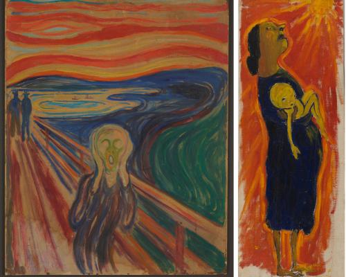 Edvard Munch’s formative influence on Paula Rego revealed in unearthed painting